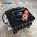 waterproof 32A 3 phase industrial power distribution socket box